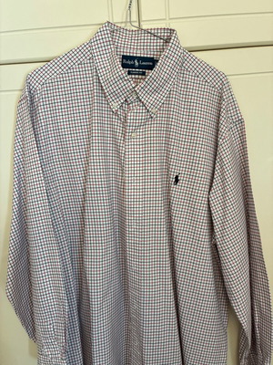 Πουκάμισο Ralph Lauren σαν καινούργιο, μέγεθος XL, άσπρο και μαύρο
