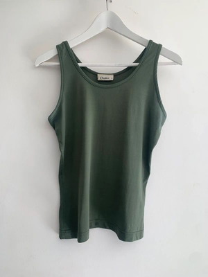 Chaloc green tank top size S