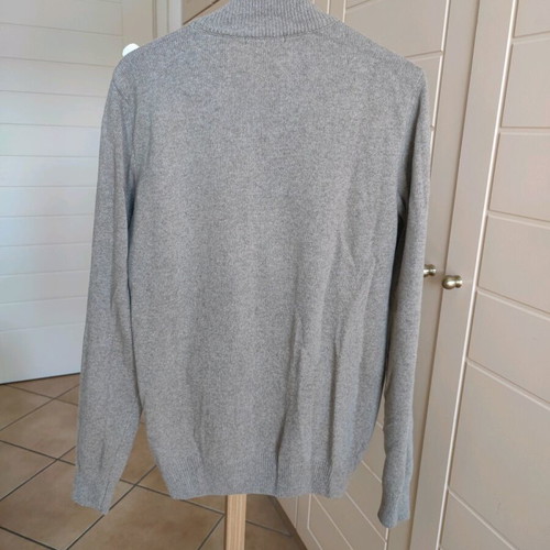 Manetti men's cardigan like new, knitted with zipper, beige XL