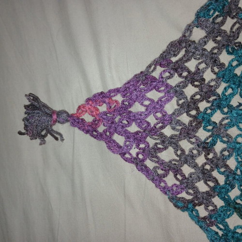 Handmade colorful scarf like new
