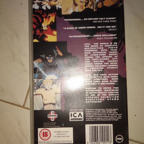 Akira VHS used, English dubbed