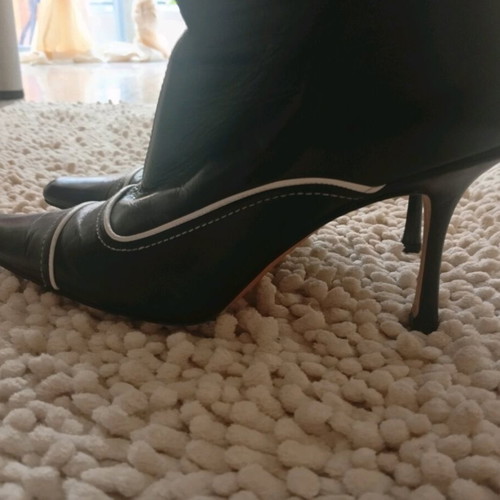 Jimmy Choo Black Boots Like New 39.5 With Zipper
