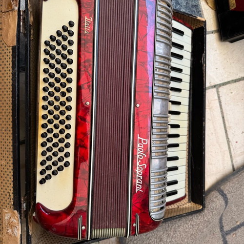Paolo Soprani accordion used, antique in good condition