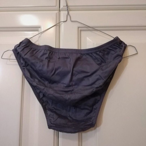 More men's briefs pack of 2, new, cotton, size L, blue and gray