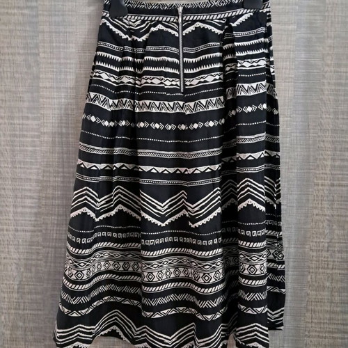 Midi skirt Pink Woman like new, black and white, size S