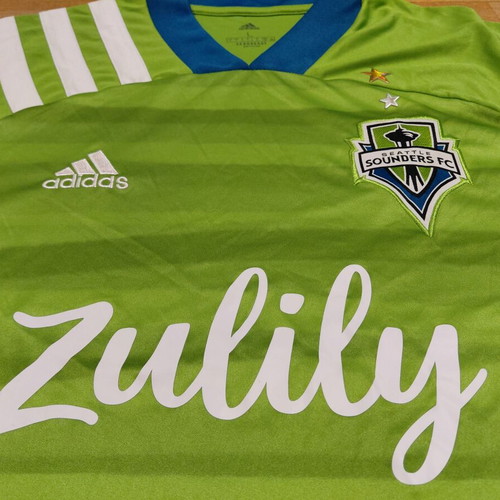 Seattle Sounders Adidas 2019 Football Shirt, like new, size L