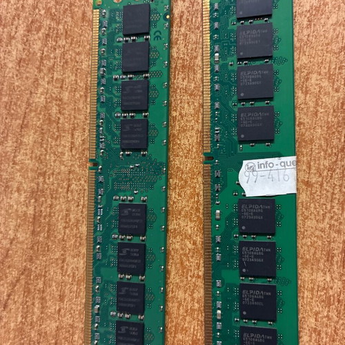 Promo RAM DDR2 Dimms 2x1Gb used