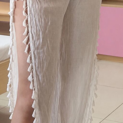 Pantelona Thalassis white, like new, elastic comfortable S/M