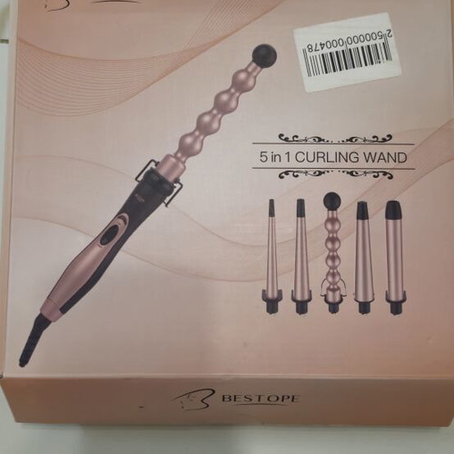 Bestope Ceramic Hair Curler Set like new with glove and accessories