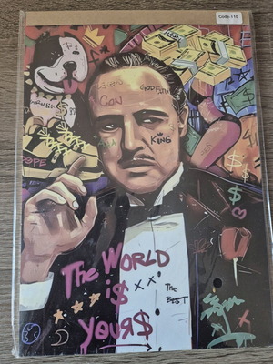 Godfather poster frame new 21x30