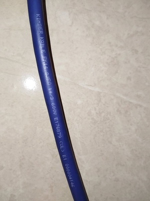 Καλώδια ρεύματος Kimber Cable PK14 σαν καινούργια, σετ 2 τεμαχίων