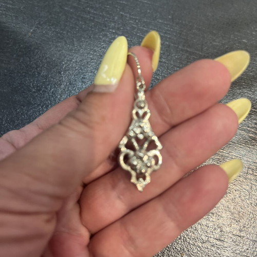 Vintage stainless steel earrings from the 90s like new, silver
