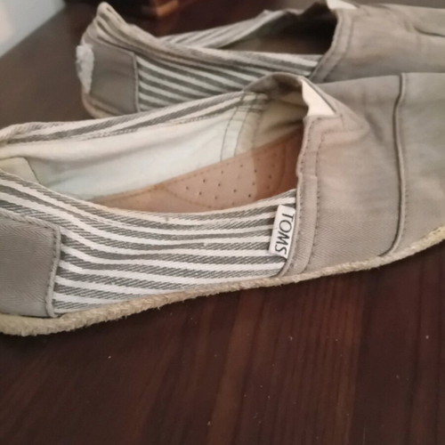 Toms gray ballerinas used, size 38-39
