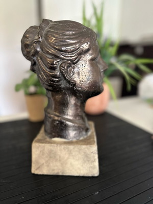 Collectible bust new, copper plated