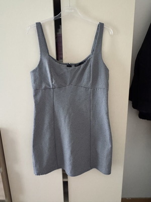 Pull & Bear short dress like new, size L, white and blue