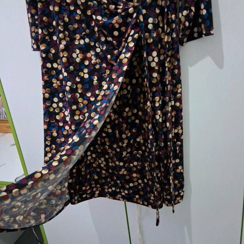 Anne Klein midi dress like new, black multicolor