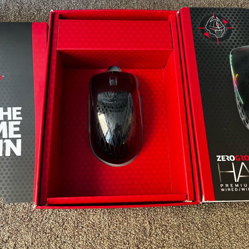 Zeroground MS-4200WG Hasiba v3.0 wireless RGB gaming mouse 10000 DPI black new