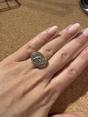 Nidodileda & BreakaStone ring size 52 like new, bronze