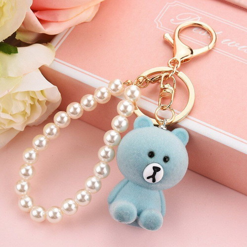 Cute Cartoon 3D Teddy Bear Keychain new