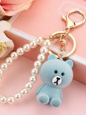 Cute Cartoon 3D Teddy Bear Keychain new