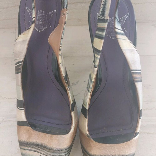 Peeptoe shoes Seven used, size 36, multicolor