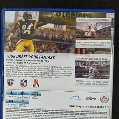 Madden NFL 16 PlayStation 4 game like new
