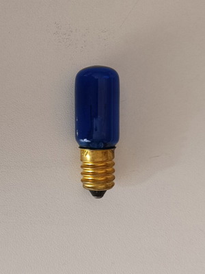 Blue small light bulb E14 new