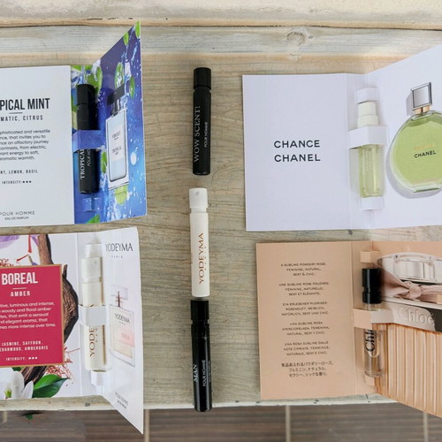 Perfume samples like new, tester 1.2 ml Chloe, Chanel, Yodeyma, Verset, Joop!