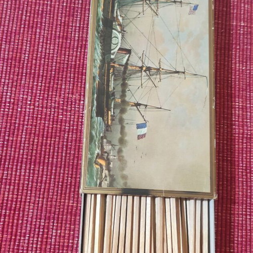 Vintage fireplace matches used, long