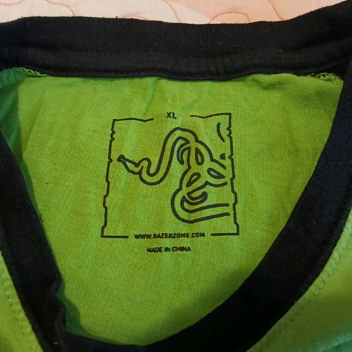Razer Life T-shirt for men XL like new, black and green