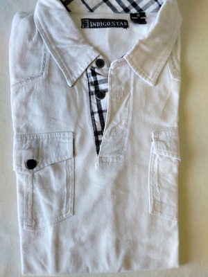 Men's white shirt size M like new