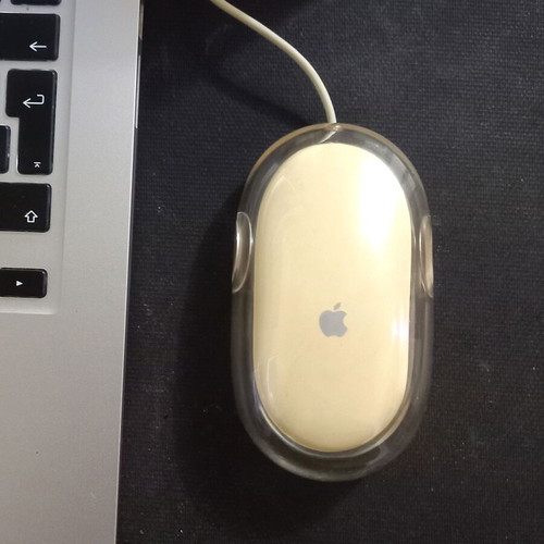 Apple Pro Mouse M5769 used, vintage optical mouse collectible