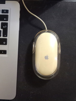 Apple Pro Mouse M5769 used, vintage optical mouse collectible