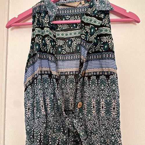 Paul Christophe Boho Dress Like New With Buttons And Collar