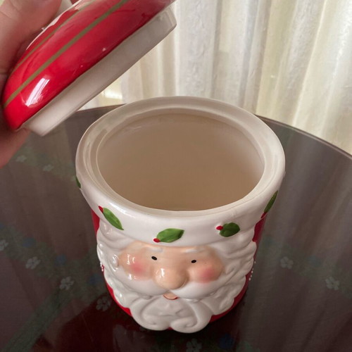 Ceramic Christmas cookie jar new