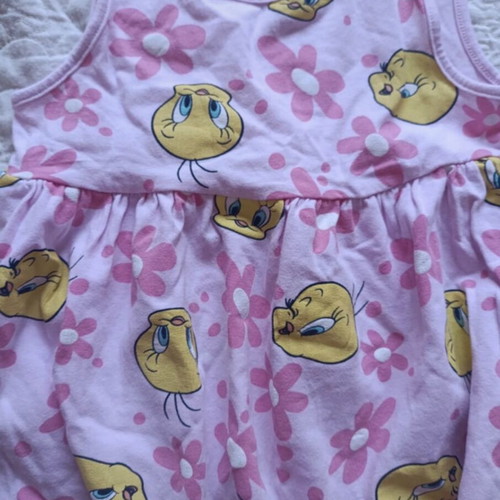 Pink sleeveless baby dress like new