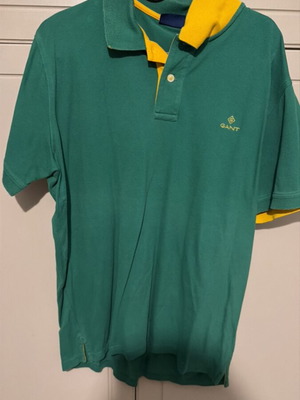 Gant Polo Shirt like new, green and yellow, size M