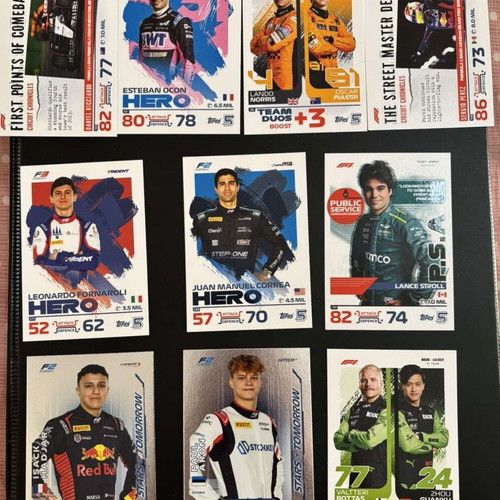 Topps 2024 Turbo Attax Formula 1 F1 booster pack with 10 cards