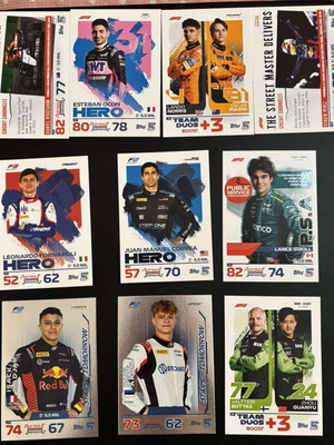 Topps 2024 Turbo Attax Formula 1 F1 booster pack with 10 cards