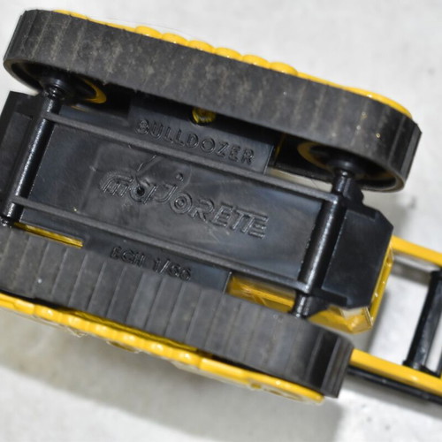 Majorette Bulldozer "Enterprise" used yellow excavator 1:55 scale
