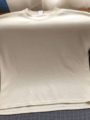 Κοντομάνικο μπλουζάκι Zara μεταχειρισμένο, μπεζ, μέγεθος XL