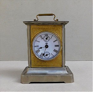 Ρολόι - Ξυπνητήρι μεταλλικό "Carriage Clock" με μουσική, περίπου 130 ετών.