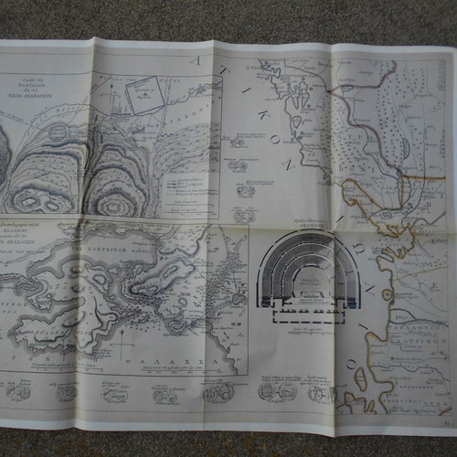 Small set of 12 used maps with the History of Modern Hellenism