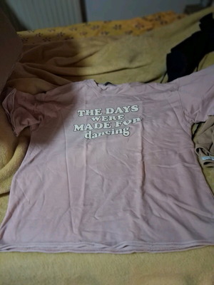 Bershka oversized blouse used, pink, size L