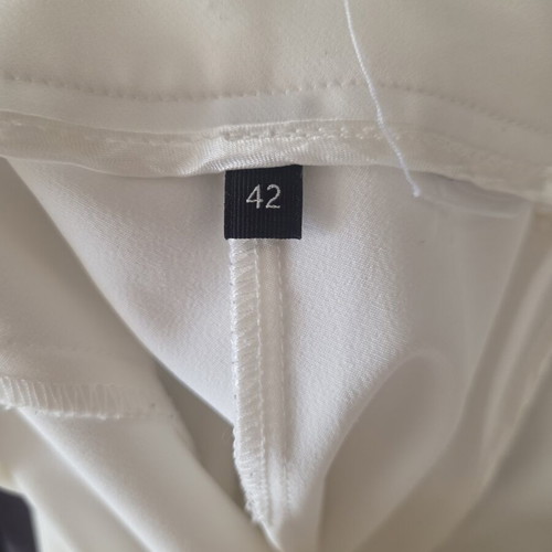 Elisabetta Franchi Cream Off-White Flare Trousers New