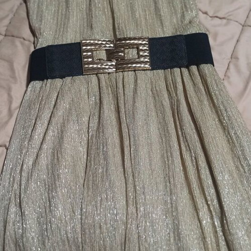 Oben evening dress like new, gold color with belt