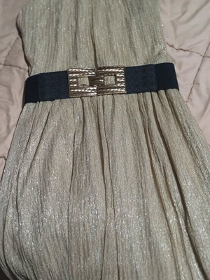 Oben evening dress like new, gold color with belt