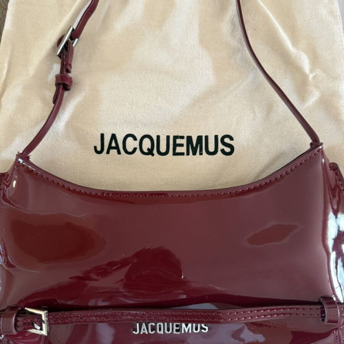 Jacquemus Le Bisou Burgundy Handbag new