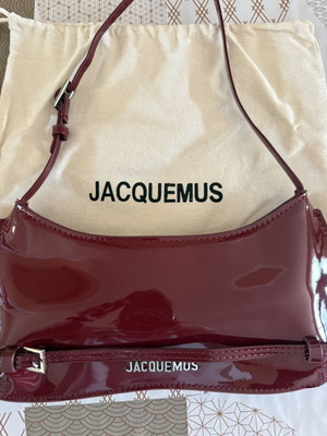 Jacquemus Le Bisou Burgundy Handbag new