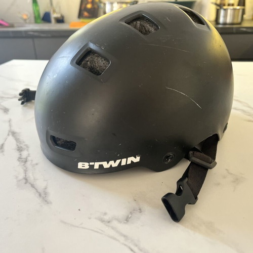 Btwin Black Helmet XS used for bike, scooter, skate